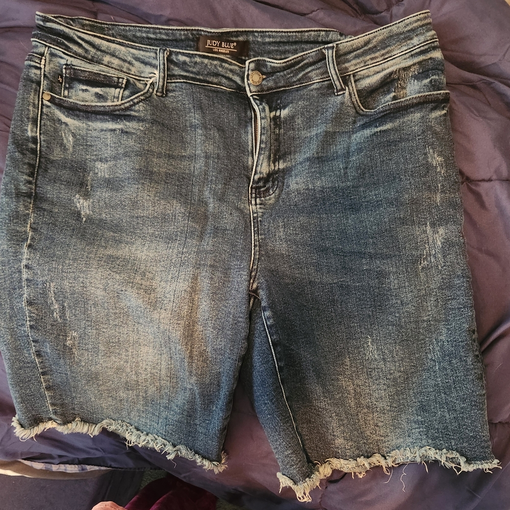 Judy Blue Distressed Denim Shorts